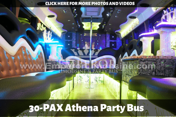 Party bus for sporting event in Chicago - Athena edition