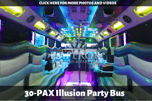 Best bachelor party bus service - Illusion edition