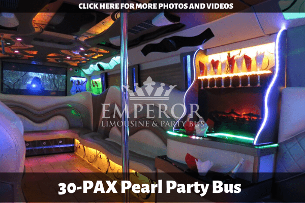 Sporting event party bus service - Pearl edition