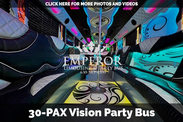 Party bus for concert in Chicago - Vision edition