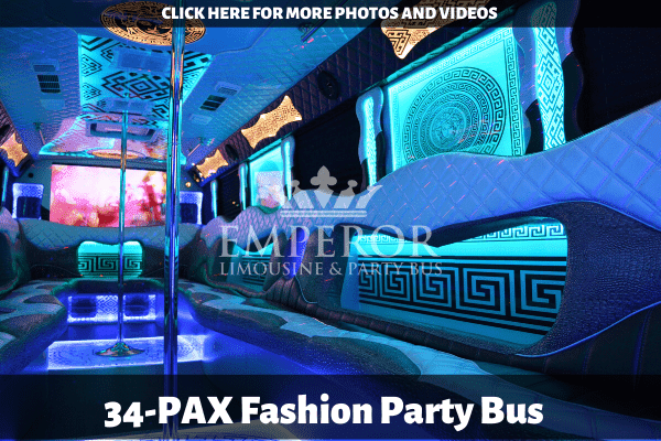 Fashion - 34 passenger party bus