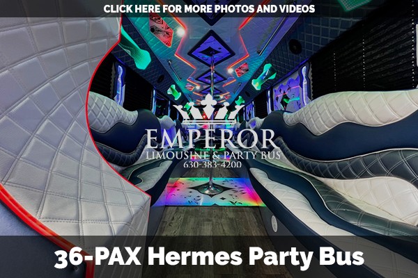 Corporate party buses - Hermes edition
