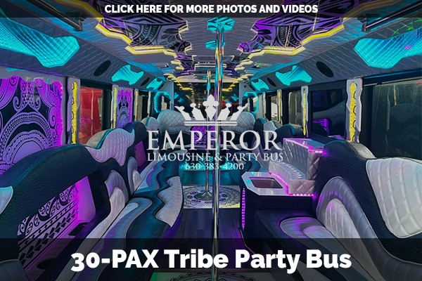 Party bus for bachelor party in Chicago - Tribe edition