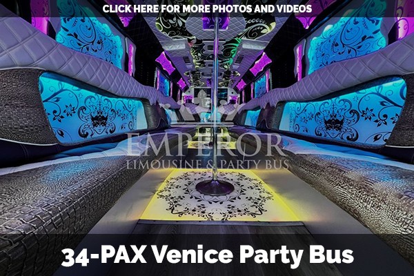 Venice - 34 passenger party bus rentals