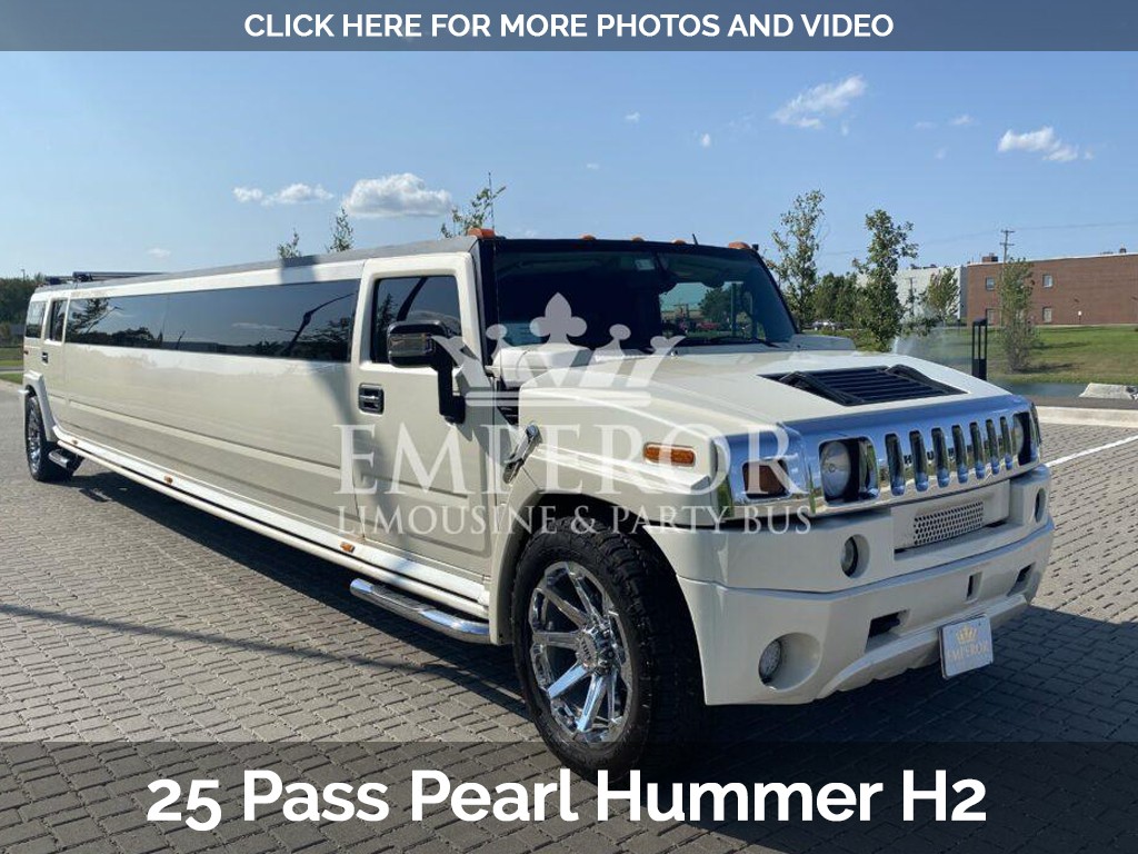 25 Passenger Pearl Hummer H2 Stretch Limo