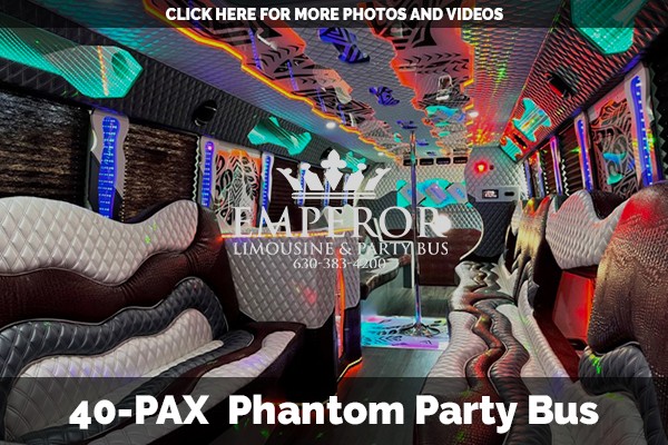 The Phantom custom party bus for up to 40 people